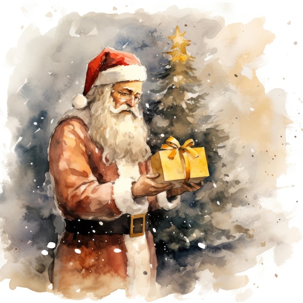 Aquarel kerstclipart