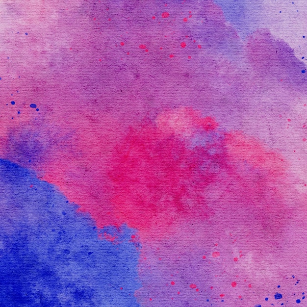 Aquarel papier blauw paars roze marmeren achtergrond