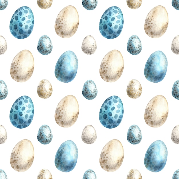 Foto aquarel pasen patroon van eieren op een witte achtergrond pasen feest illustratie met de hand getekend sketch op geïsoleerde achtergrond voor groeten kaarten uitnodigingen gelukkige feestdagen posters stof behang