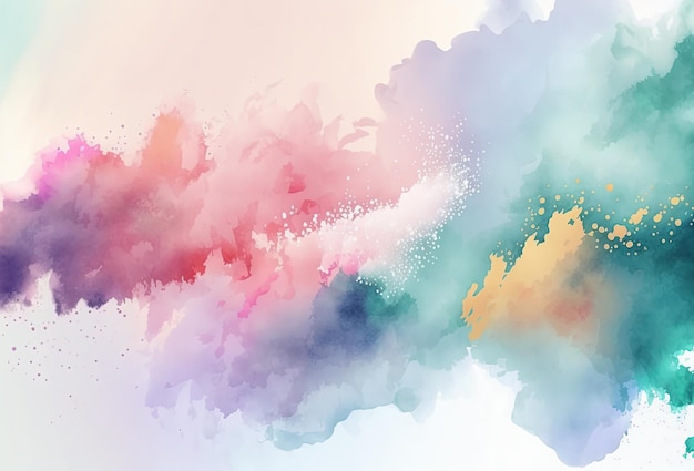 Aquarel pastel kleurrijke achtergrondstructuur abstracte achtergrond