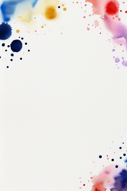 Aquarel splash inkt blauwe achtergrondafbeelding mooie kleur verf smudge effect eenvoudige achtergrond