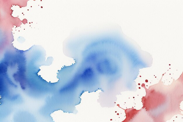 Foto aquarel splash inkt blauwe achtergrondafbeelding mooie kleur verf smudge effect eenvoudige achtergrond