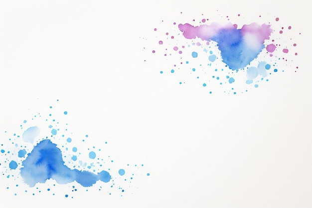 Foto aquarel splash inkt blauwe achtergrondafbeelding mooie kleur verf smudge effect eenvoudige achtergrond