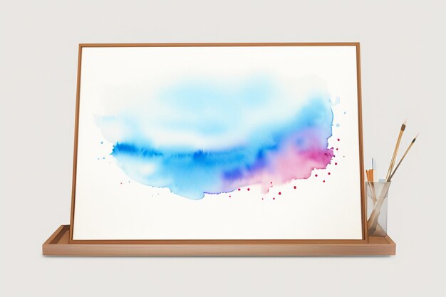 Aquarel splash inkt smudge stijl Chinese inkt schilderij ontwerp element achtergrond behang