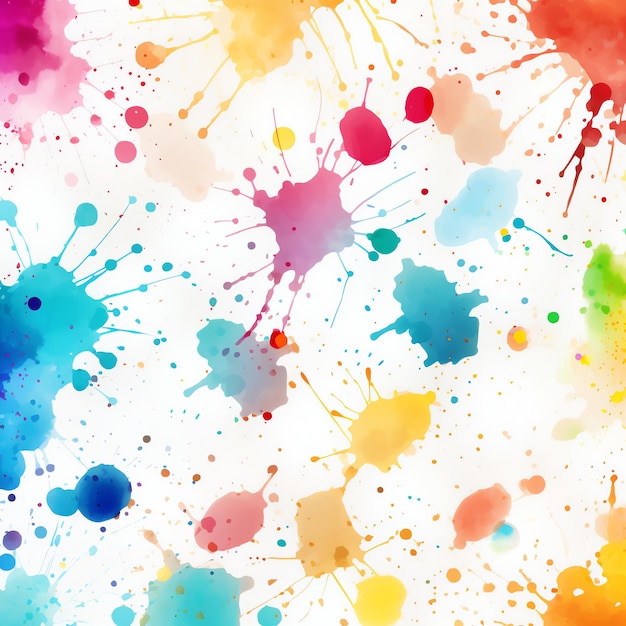 Aquarel Splatters achtergrond naadloze ontwerppatroon