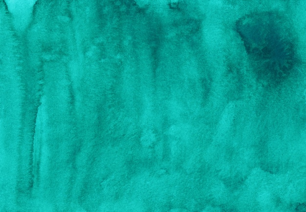 Aquarel turquoise blauwe achtergrond schilderij. Aquarelle abstracte zee blauwe achtergrond, textuur.