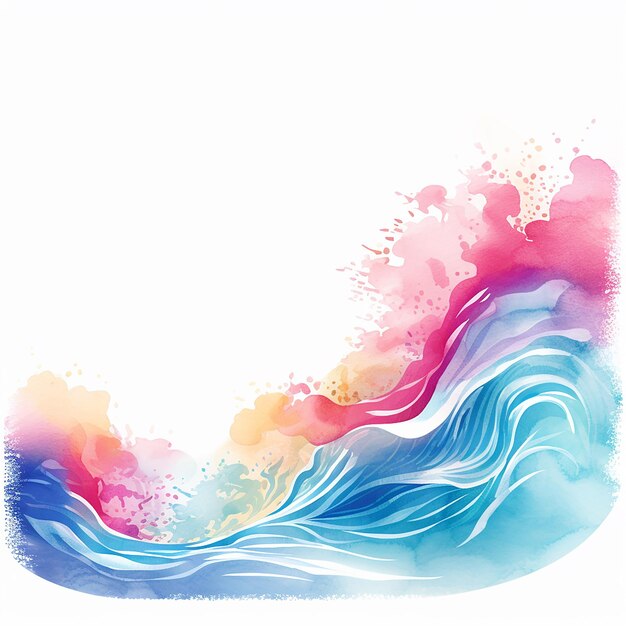 Aquarel Wave Sereniteit