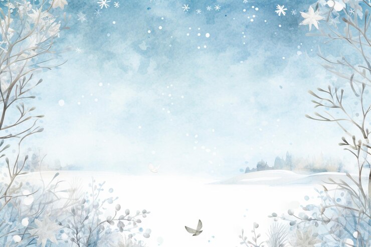 Foto aquarel winter scene afbeeldingen achtergrond