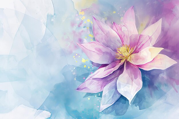 Aquarelillustratie van voorjaarsbloemen