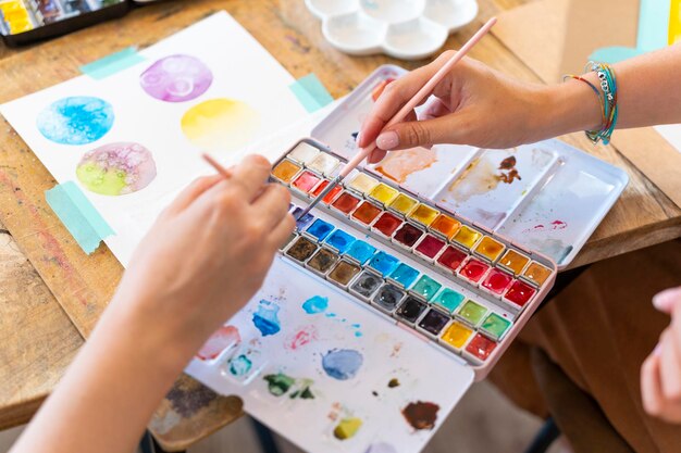 Aquarelworkshop Artistiek ontwaken Studenten omarmen de schoonheid van aquarel
