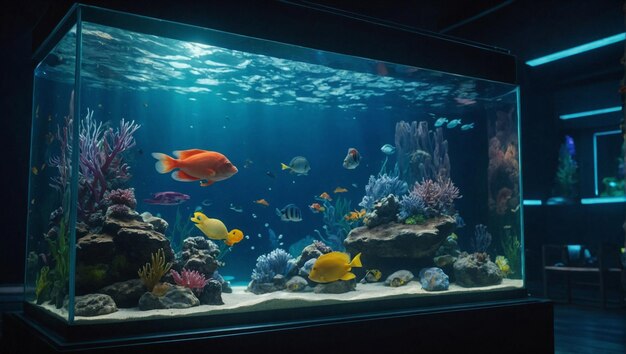 Foto sfondo dei pesci d'acquario