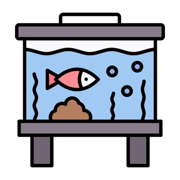 Aquarium vlakke afbeelding