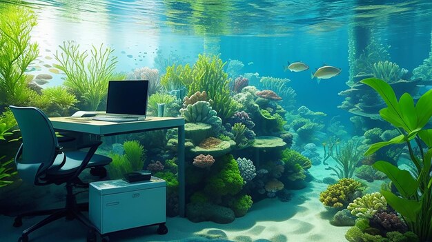 AquaScaping Work Environment Submersible Productivity Oasis