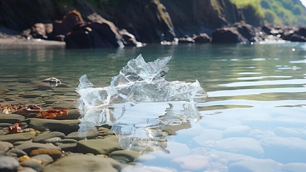 Водная экосистема высокой четкости hd фотографическое творческое изображение.