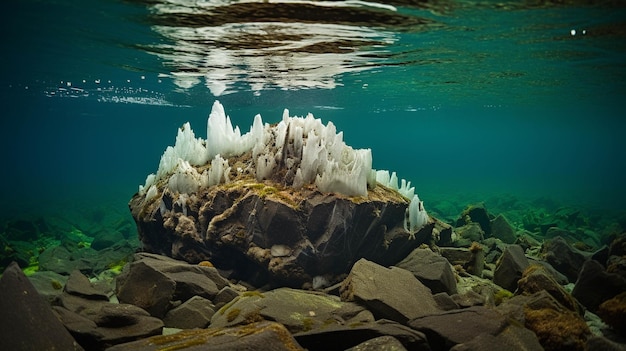 Foto aquatisch ecosysteem high definitionhd fotografisch creatief beeld.