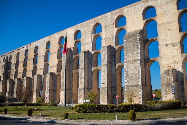 Aqueduct Amoreira Elvas, Portugal.