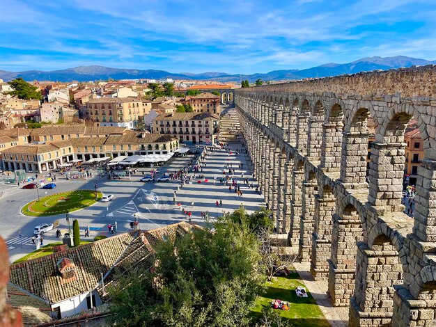 Aqueduct of segovia spain europe