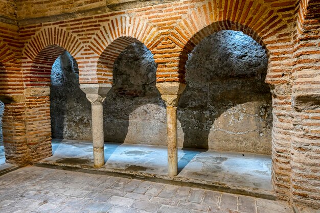 Arab baths of nasrid architecture in the kingdom of granada