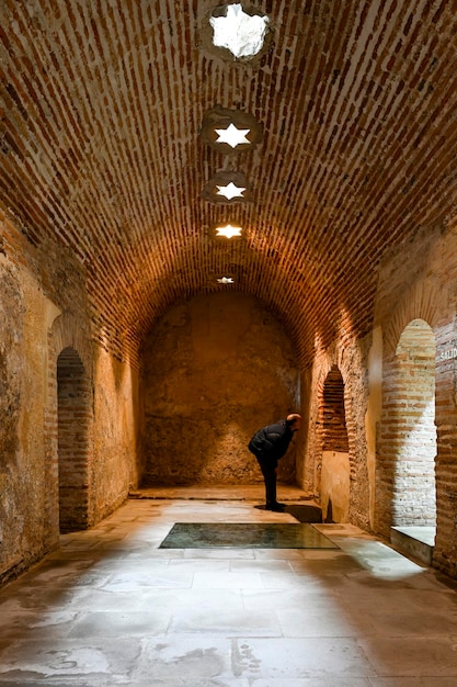 Arab baths of nasrid architecture in the kingdom of granada