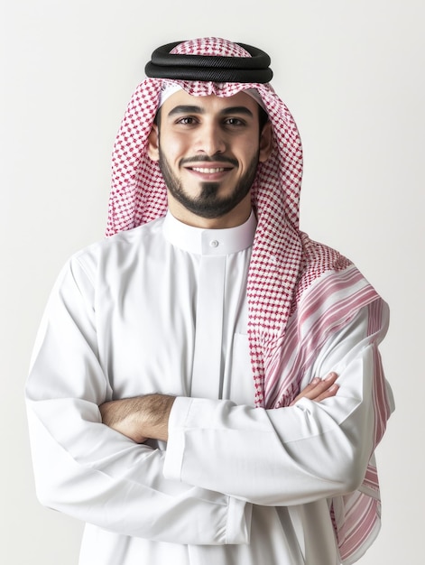 Арабский бизнесмен с эмоциями прозрачный фон