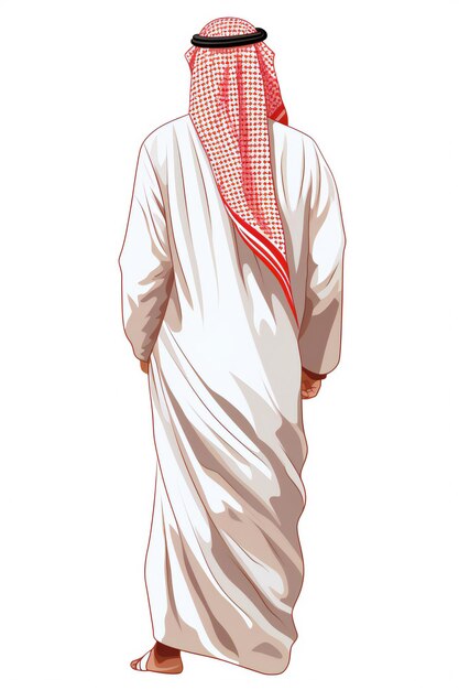 Arab gulf man model posing