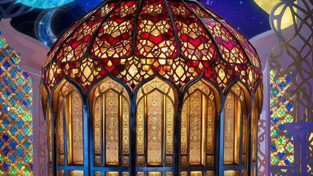 Arab lantern decoration design