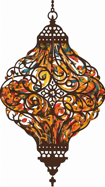 Arab lantern decoration design