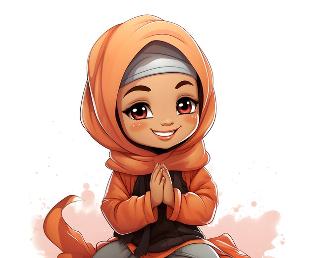 Arab Muslim girl character