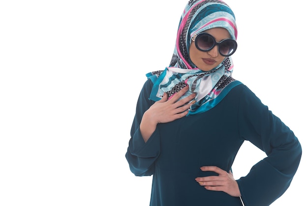 Arab Saudi Woman Half Body Posing Confident