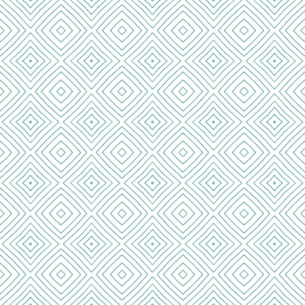 Arabesque hand getekende patroon. Turquoise symmetrische Caleidoscoop achtergrond. Textiel klaar zicht print, badmode stof, behang, inwikkeling. Oosterse arabesk hand getekend ontwerp.