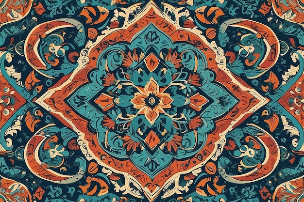 Photo arabesque pattern aztec pattern