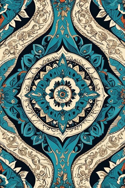 Photo arabesque pattern aztec pattern