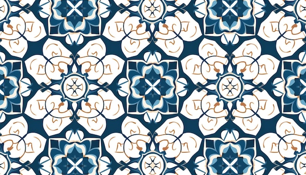 Arabesque pattern ornament background Generative ai art