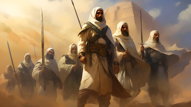 Photo arabian ancient army