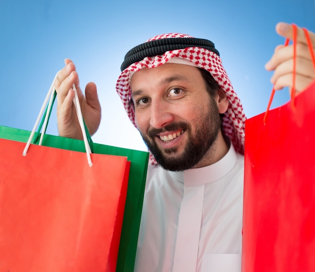 Arabian mall shopper