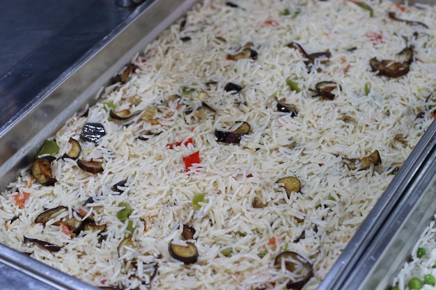 Arabian Maqlooba Rice with Vegetables
