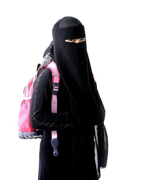 Photo arabian muslim schoolgirl