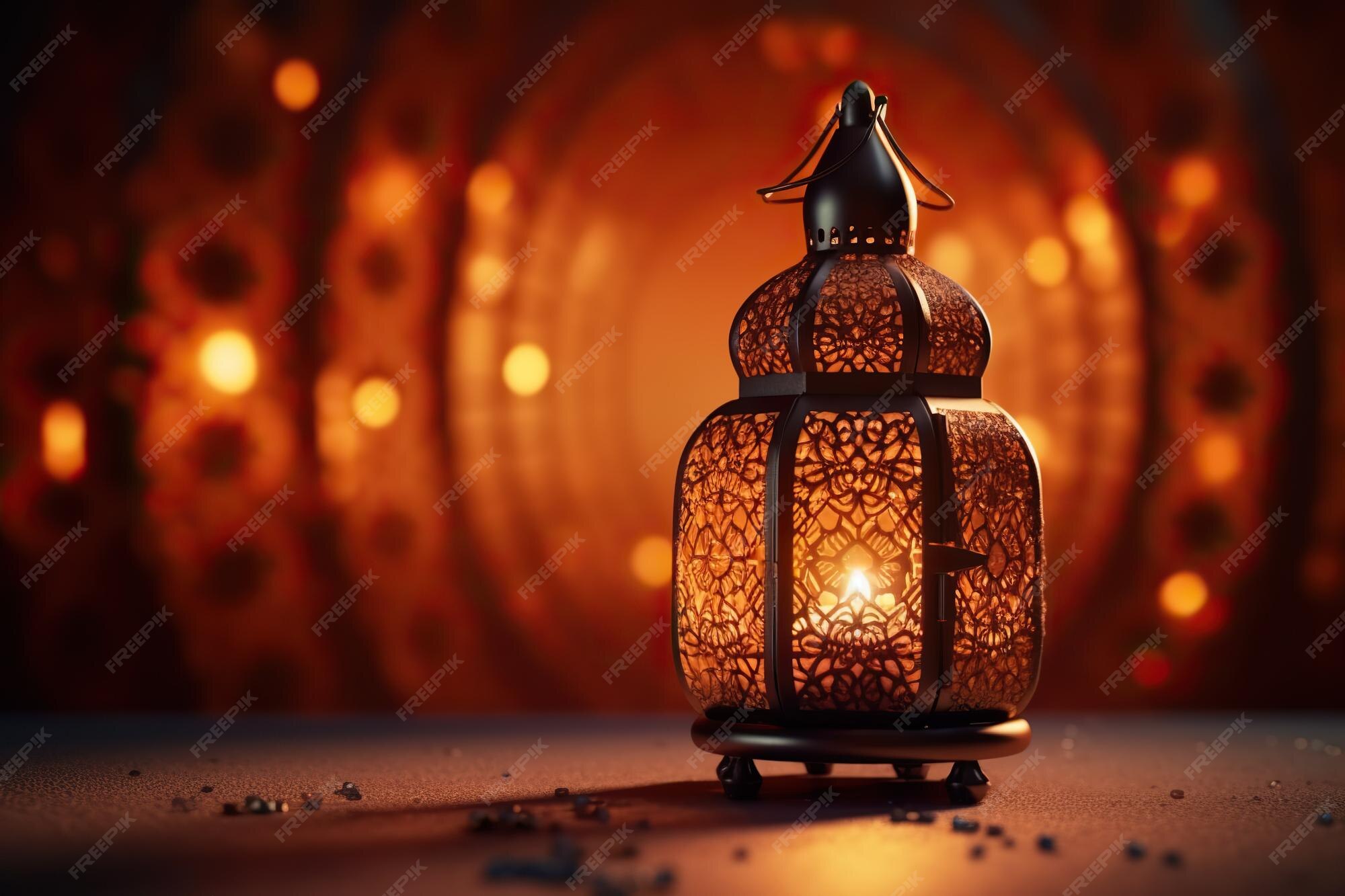 Premium AI Image | Arabian Nights Enchanting Lanterns in the Desert 