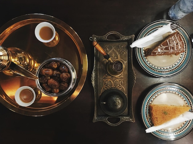 아라비아 스타일의 커피