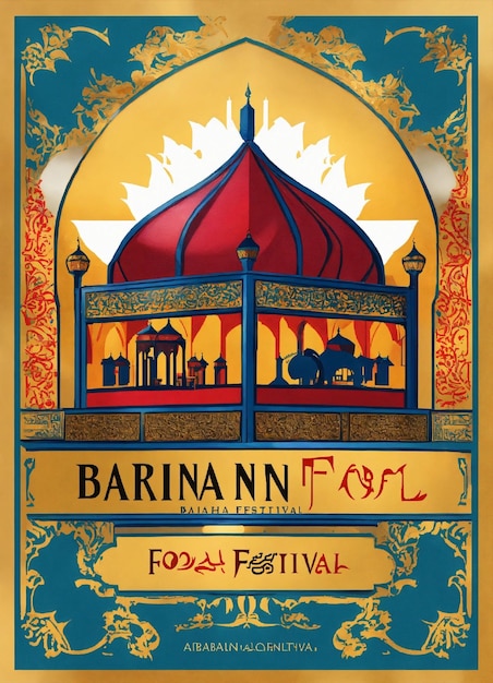 Arabian tent logo for Bahrain Food Festival 2024