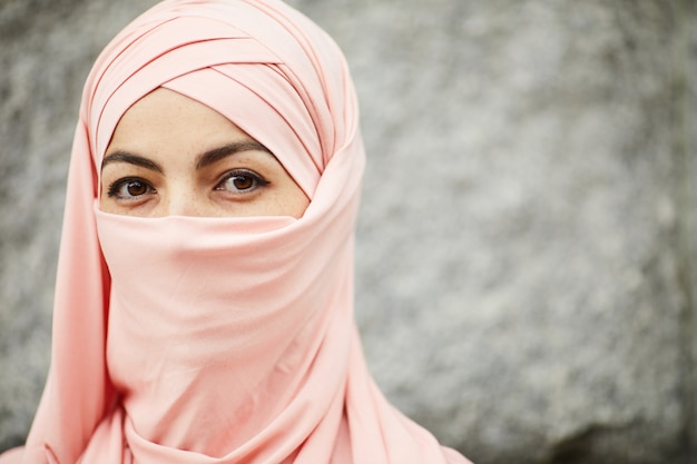 Arabian woman wearing hijab