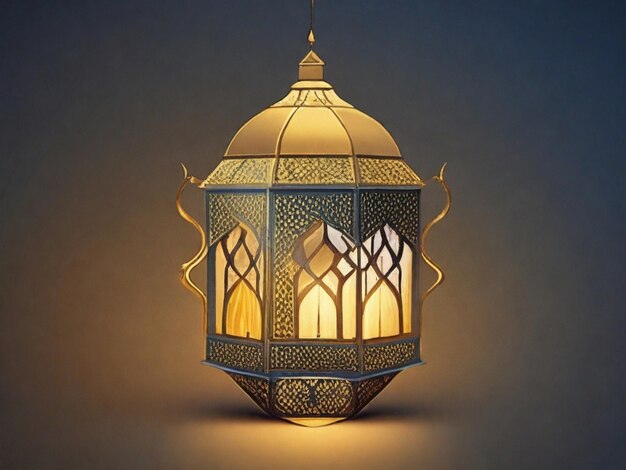 Photo arabic beautiful lantern image for poster or banner