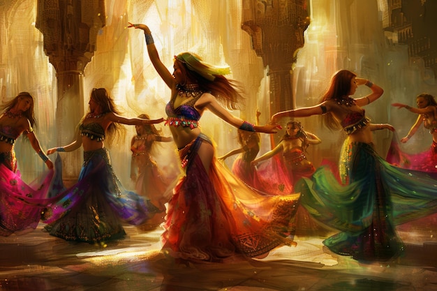 концепция класса арабского танца живота