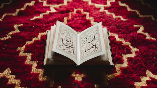 Arabic book and carpet