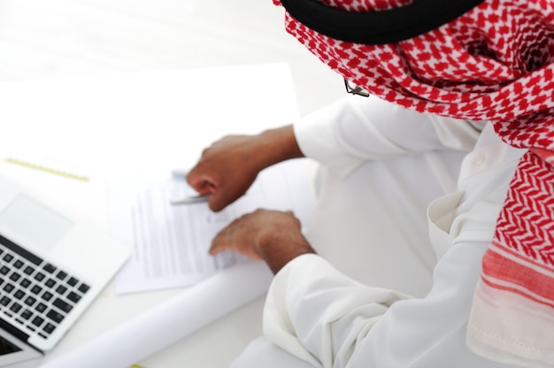 Arabic businessman working