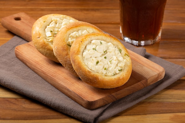 Arabic cheese sfiha on the table