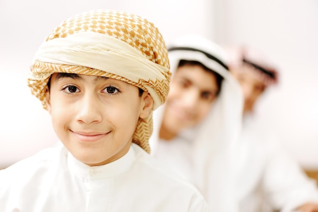 Arabic children in school classroom