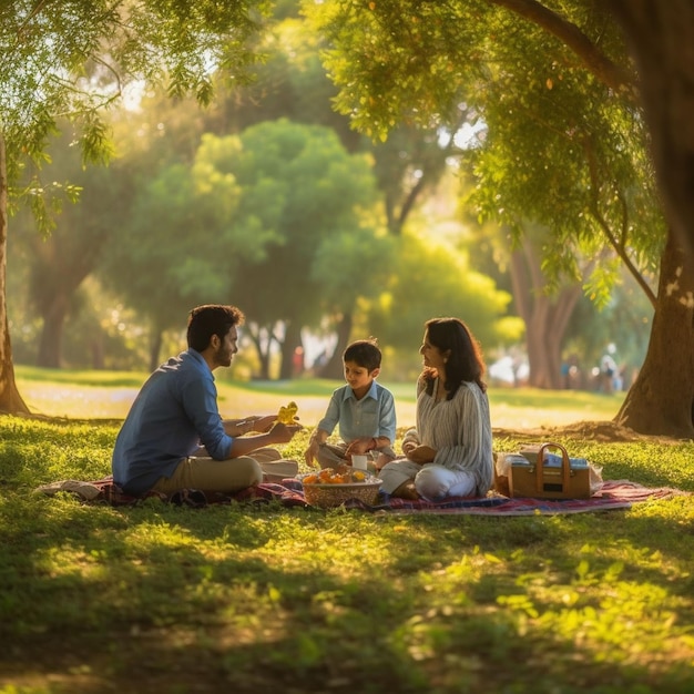 Arabic family enjoy his time together