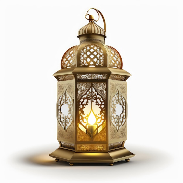 Arabic Lantern Isolated on White Background