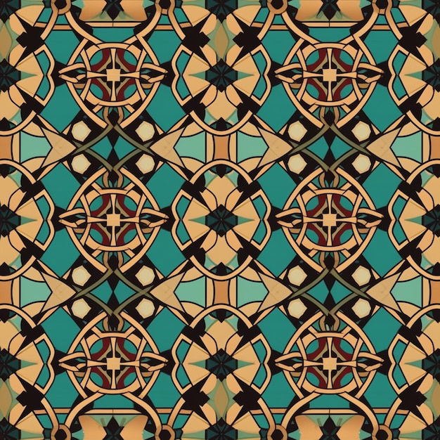 Arabic_pattern_template_flat_classical_симметричный